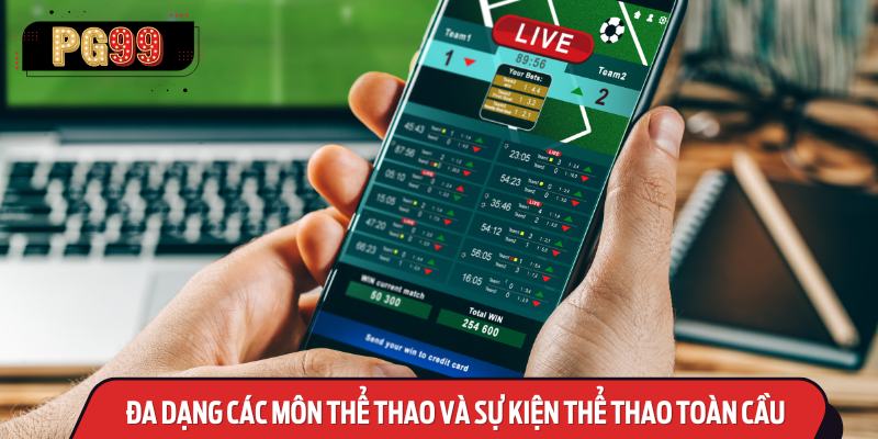 Đa dạng các môn thể thao và sự kiện thể thao toàn cầu